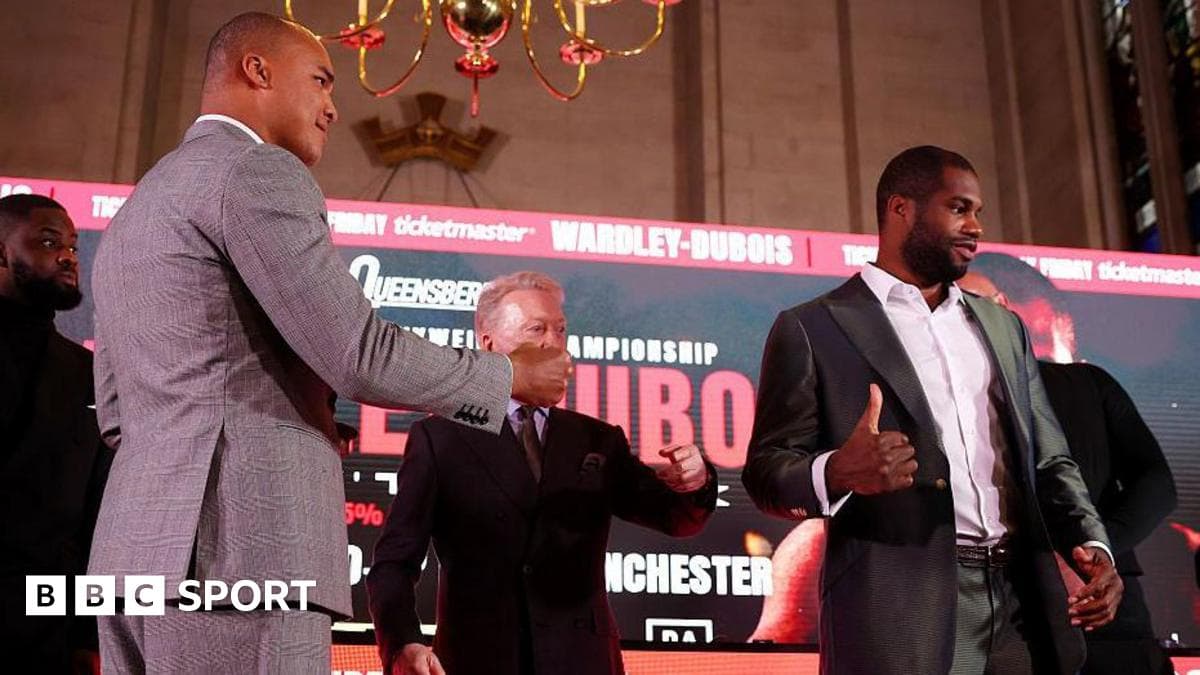 Tensión en el ring: Daniel Dubois rechaza saludo de Fabio Wardley previo a su duelo de campeonato