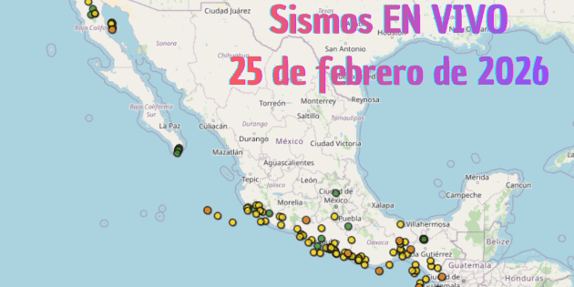 Actividad sísmica en México: Sigue el reporte de sismos mayores a magnitud 4.0 este 25 de febrero